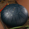 Hluru Glucophone Steel Tongue Drum 10 Inch 11 Notes D Tone Music Drum Ethereal Drum Yoga Meditation Percussion Instrument