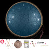 14 Inch 15 Note Tongue Drum Steel Tongue Drum Taiko Accessories Professional for Kids Percussion Music Instrument Yoga Drums