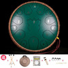 14 Inch 15 Note Tongue Drum Steel Tongue Drum Taiko Accessories Professional for Kids Percussion Music Instrument Yoga Drums