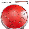 14 Inch 15 Tune Tongue Drum Yoga Tambor Percussion Musical Instrument Professional Handpan Steel Music Tank Drum Drumstick Bags