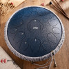 14 Inch 15 Tune Tongue Drum Yoga Tambor Percussion Musical Instrument Professional Handpan Steel Music Tank Drum Drumstick Bags