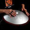 Handpan Tongue Drum 14 Inch 9 Notes Steel Language Tongue Drum Accessories Musical Instrument Big Peruvian Drawer Percussion