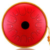 Hluru Tongue Drum 14 Inch 14 Notes Professional Steel Tongue Drum Handpan Drum with Carry Bag and Mallets for Mind Healing