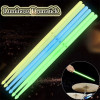 1pair/Set 5A Luminous Drum Stick Drum Set Jazz Fluorescent Drumsticks Glow in The Dark Stage(Green Blue)