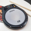 AROMA Adjustable Drum Electronic Dumb Drum Pad Digital Metronome with Metronome / Count / Speed Practice Mode