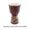 8 Inch Portable African Drum Djembe Hand Drum & Colorful Art Patterns Percussion Musical Instrument Drum Accessories 6 Inch Drum