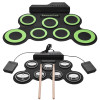 Foldable Music Drums Hand Roll USB Electronic Silicone Pad Portable Practice Drums Kit with Drumsticks Sustain Pedal Instrument