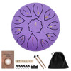 6 inch 11 Tune Steel Tongue Drum Percussion Musical Instrument Hand Tank Drum with Bag Drumsticks Sticker for Children Beginner