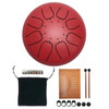 Steel Tongue Drum Set 6 Inch 8 Tune Handpan Drum Pad Tank with Drumstick Carrying Bag Percussion Instruments Accessories New