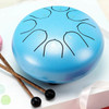 HLURU Glucophone Steel Tongue Drum 6 Inch 8 Notes C Tone Music Drum Ethereal Drum Yoga Meditation Percussion Instrument