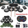 9 Drum Pads Electronic Drum Set Headphone Jack Portable Electronic Drum Set Support Recording for Kids Teens and Adults Beginner