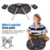 9 Drum Pads Electronic Drum Set Headphone Jack Portable Electronic Drum Set Support Recording for Kids Teens and Adults Beginner