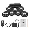 Compact Size USB Roll-Up Drum Set Digital Electronic Drum Kit 7 Drum Pads with Drumsticks Foot Pedals for Beginners Children