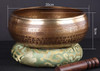 Nepal Large Singing Bowl 20cm Handmade Copper Buddha Tibetan Bowls Yoga Meditation Bowl Tools Buddha Sound Bowls Set Mindfulness