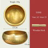 Nepal Handmade Tibet Buddha Sound Bowl Yoga Meditation Chanting Bowl Brass Chime Handicraft music therapy Tibetan Singing Bowl