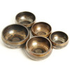 Set of 5Pc Silent Mind Tibetan Singing Bowl Hand Hammered Sound Healing Yoga Chanting Meditation Buddhism Bowl 8-12 cm 2 Types