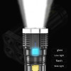 Strong Light LED Flashlight Camping Torch With 4 Lamp And COB Side Lights Outdoor USB Rechargeable Portable Hand Lantern