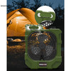 Multifunctional Lighting, Movable Charging Fan Light, Mini Table Fan With 3-level Brightness Adjustment Light For Camping