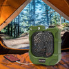 Multifunctional Lighting, Movable Charging Fan Light, Mini Table Fan With 3-level Brightness Adjustment Light For Camping