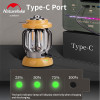 Naturehike New Retro Lamp Portable Brightness Adjustable Camping Lantern Tent LED Light Type-C Charge Outdoor Hiking Travel