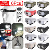 6 Set Mini COB LED Head Lantern Sensor Cap Clip on Light Flashlight Portable 500LM 5 Modes Outdoor Waterproof Camping Head Lamps