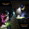 6 Set Mini COB LED Head Lantern Sensor Cap Clip on Light Flashlight Portable 500LM 5 Modes Outdoor Waterproof Camping Head Lamps