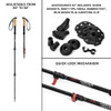 3K Carbon Fiber Quick Lock Cork Grip Trekking Poles - Collapsible Walking or Hiking Stick,freight fre