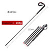 Ultralight trekking Poles 100% Carbon fiber Walking Stick Foldable climbing stick four section Portable Travel Hiking Pole