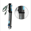 All Carbon Fiber Trekking Stick Folding Outdoor Ultra-light Hiking Stick Adjustable Wrist Strap Non-slip Walking Poles 2023