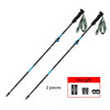 All Carbon Fiber Trekking Stick Folding Outdoor Ultra-light Hiking Stick Adjustable Wrist Strap Non-slip Walking Poles 2023