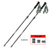 All Carbon Fiber Trekking Stick Folding Outdoor Ultra-light Hiking Stick Adjustable Wrist Strap Non-slip Walking Poles 2023