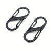 5PCS S Type Shaped Key Chains Ring Holder Carabiner With Lock Mini Keychain Hook Outdoor Camping Backpack Buckle Key-Lock Tool