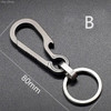 Titanium Buckles EDC Outdoor Tool Titanium Alloy Keychain Tiranium Buckle Key Ring Keychain Pendant Gift For Man Car Accessories