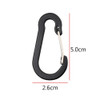 5PC Aluminum Alloy Carabiner Outdoor Backpack Camping Climbing Buckle Fishing Hook Keychain Lock Buckle Snap Clip Tools