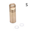 S M L Mini Waterproof Capsule Seal Bottle Stainless Steel Outdoor Survival Pill Box Container Capsule Pill Bottle Tank