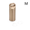 S M L Mini Waterproof Capsule Seal Bottle Stainless Steel Outdoor Survival Pill Box Container Capsule Pill Bottle Tank