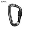 12/25KN Professional Carabiner Climbing Key Hooks High Quality D Shape Aluminum Security Master Lock Outdoor Ascend Tool