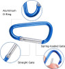 Colorful Carabiner Keychain Alluminum D-ring Buckle Spring Carabiner Snap Hook Clip Keychains Outdoor Camping Daily Use Tool