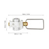 Gas Saver Plus Gas Burner Adapter Convertor Shifter Refill Flat Tank Conversion Adapter Camping Gas Adaptor Valve Aluminum Alloy