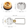 Gas Saver Plus Gas Burner Adapter Convertor Shifter Refill Flat Tank Conversion Adapter Camping Gas Adaptor Valve Aluminum Alloy
