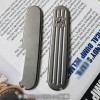 EDC Titanium Alloy Scale Folding Knife Hollow Paper Cutting Art Blade Cutting Knife Unpacking Camping Pocket Outdoor Tools