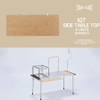 Stanluck IGT Side Table Top 4 Units Bamboo Board Outdoor Kitchen System Module Camping Picnic Dining Extension Table Top