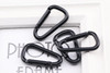 1/5/10Pcs Black D-Ring Key Chain Clip Aluminum Carabiner Camping Keyring Safety Snap Hook Buckle Outdoor Tool Travel Kit