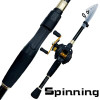 GHOTDA Casting/Spinning Rod and Reel Combo Portable Ultralight Travel Boat Rod Single Rod/Set Strong Fishing Kit Fishing Set
