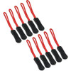 10pcs Camping Bag Zipper Pulls Replacement Backpack Clothes Zipper Tag Cord Puller EDC Outdoor Camp Extension Fixer Travel Kit
