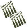 10pcs Camping Bag Zipper Pulls Replacement Backpack Clothes Zipper Tag Cord Puller EDC Outdoor Camp Extension Fixer Travel Kit