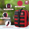 Trauma First Aid Kit with Survival Gear Outdoor Tactical Emergency Gear Set Military Molle System for Camper Travel Hunting Kit