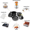Outdoor Camping Cookware Kit Outdoor Cooking Set Aluminum Equipment Pot Travel Tableware Kitchen Hiking Picnic Camping Equipment