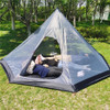New Pyramid Tent‘s Inner Tent Outdoor Rodless Ultralight Camping Backpacking Tent Pentagon Summer Mosquito Net Mesh Tent 2 Sizes