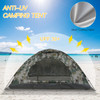 Tomshoo 1/2 Person Ultralight Camping Tent Single Layer Portable Tent Anti-UV Coating UPF 30+ Beach Tent for Outdoor Fishing